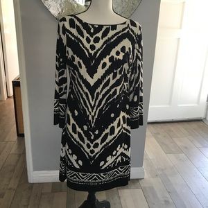 Black & white A line Dress